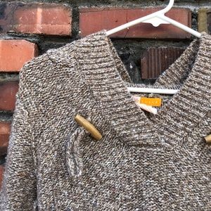 Tulle Wool Cropped Sweater with Hood | Sz 5 (Jrs)